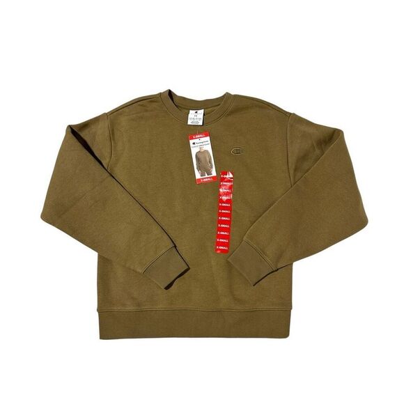 Champion Women's Fleece Sweatshirt Midway Brown Size XS - Picture 5 of 8